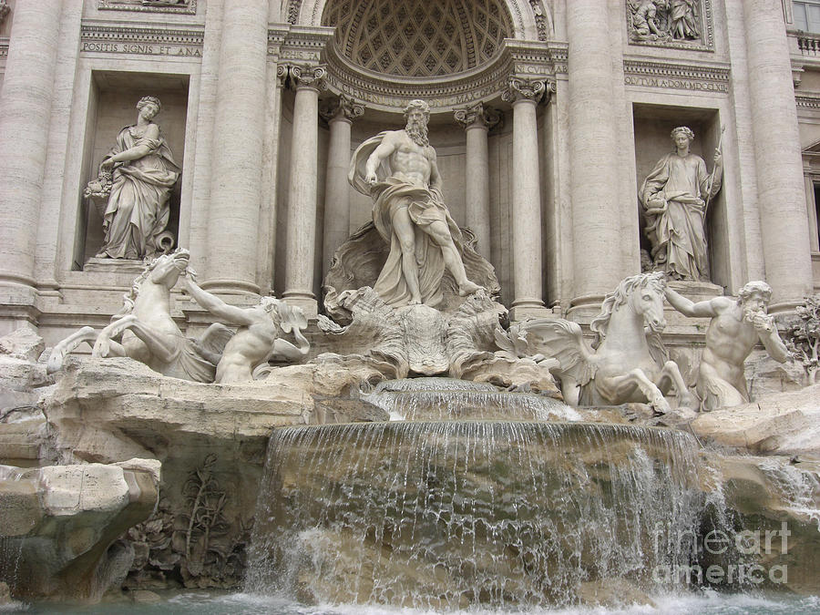 Trevi Fountain in Rome Photograph by Deborah Smolinske