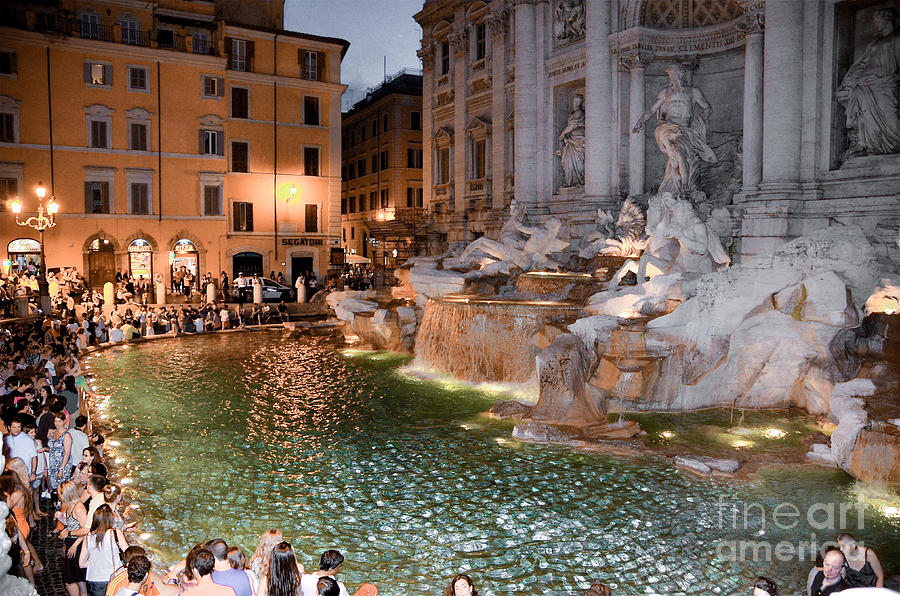 Trevi Fountain - Rome Photograph by Amy Fearn