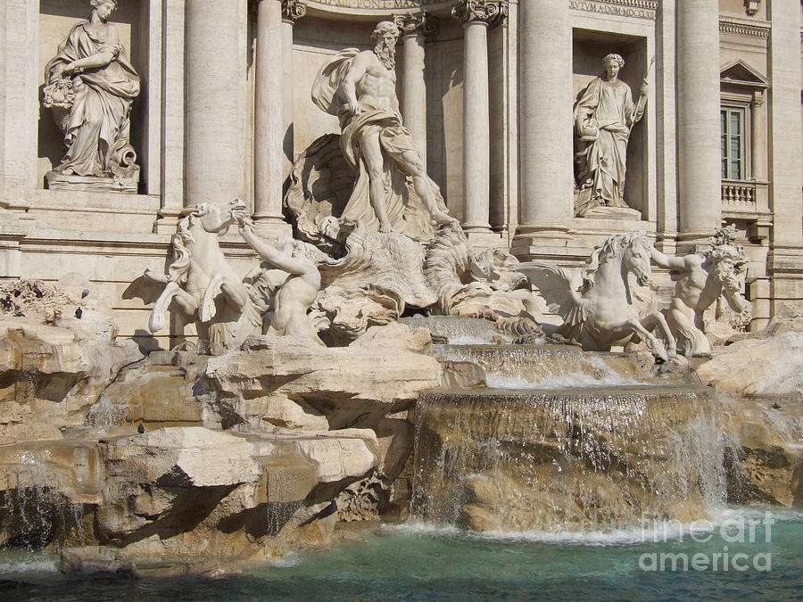 Trevi Fountain - Rome Photograph by Phil Banks