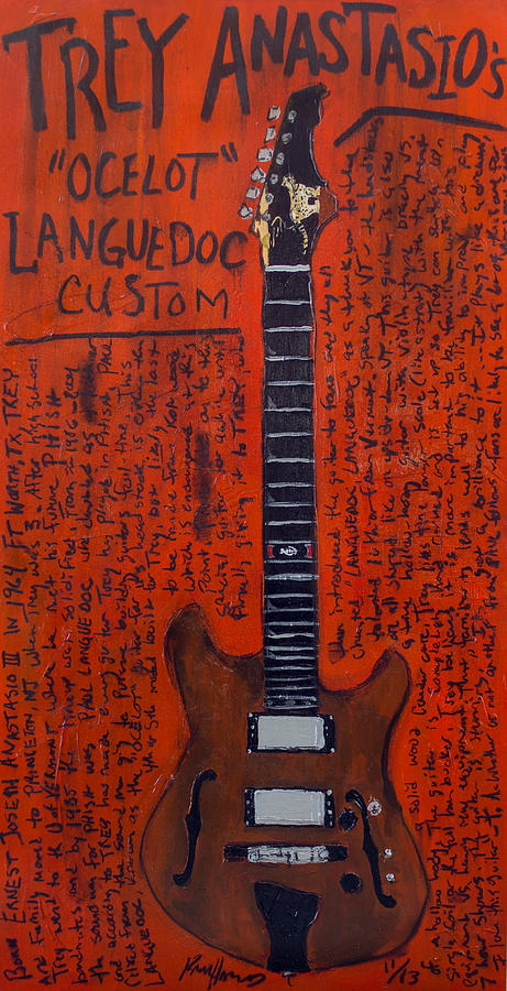 Trey Anastasio Languedoc Guitar Painting by Karl Haglund