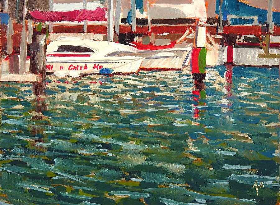 Milwaukee Painting - Tri N Catch Me by Anthony Sell