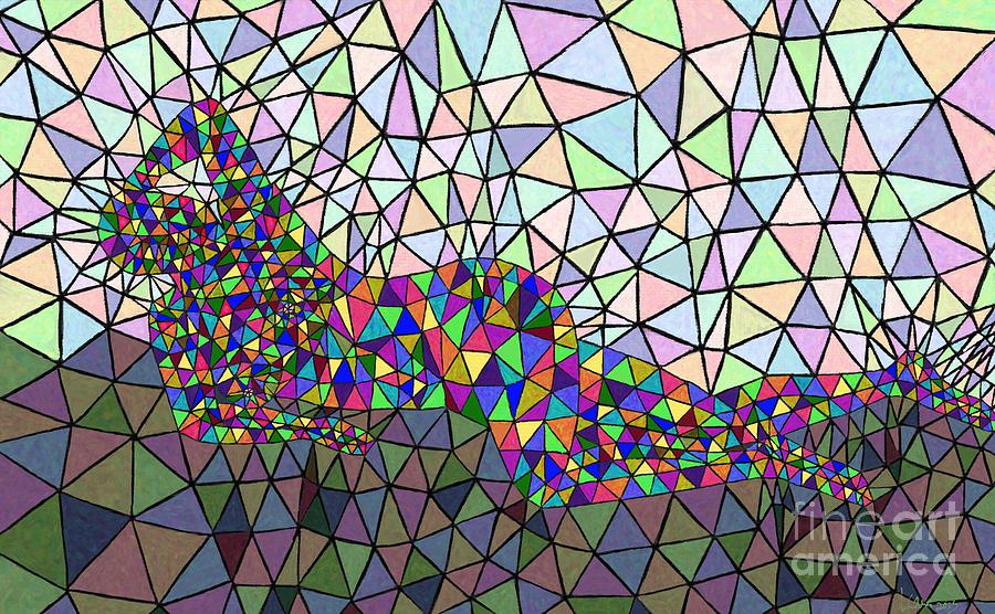 Triangles Digital Art by Jon Munson II