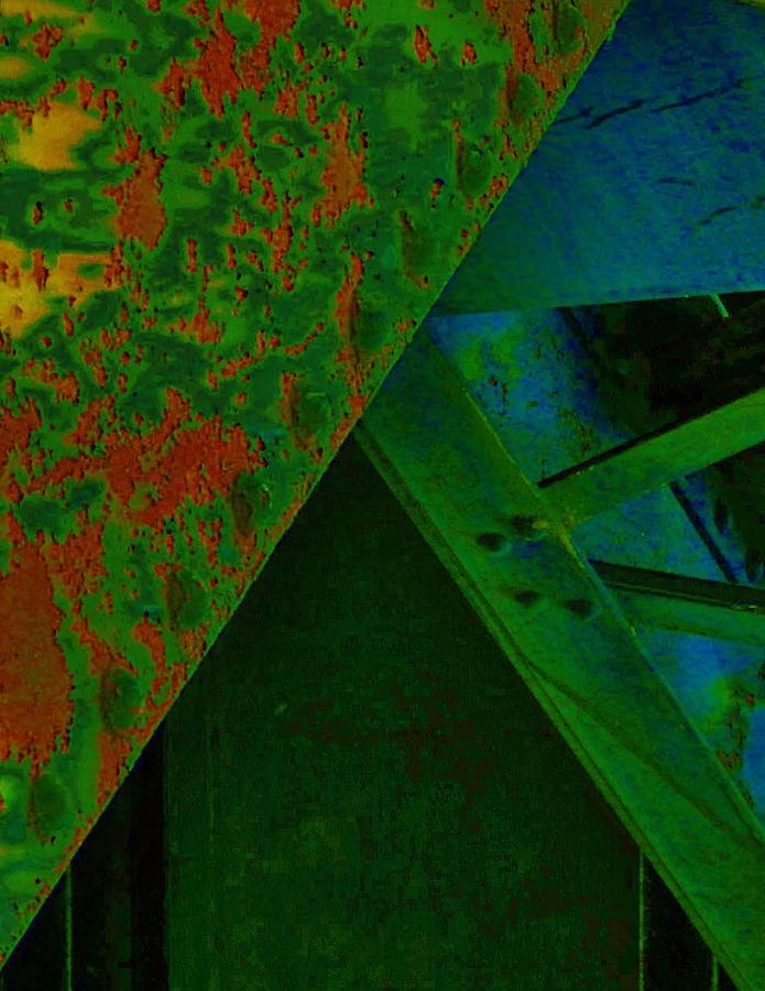 Triangulation in Green 2 Photograph by Charles Lucas