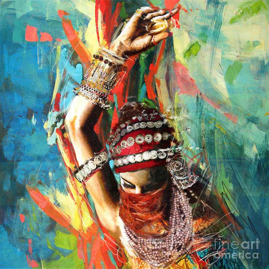 tribal belly dancer art