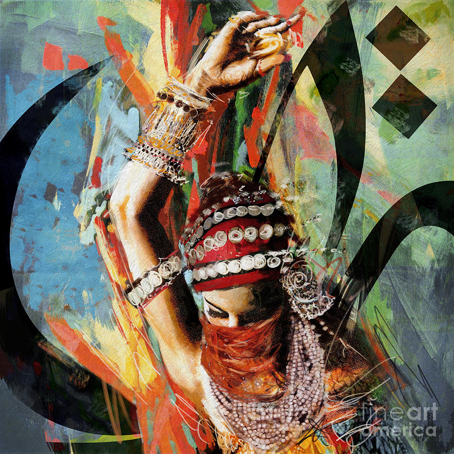Tribal Dancer 4 Painting by Mahnoor Shah