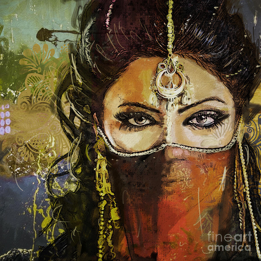 Tribal Dancer 6 Painting by Mahnoor Shah
