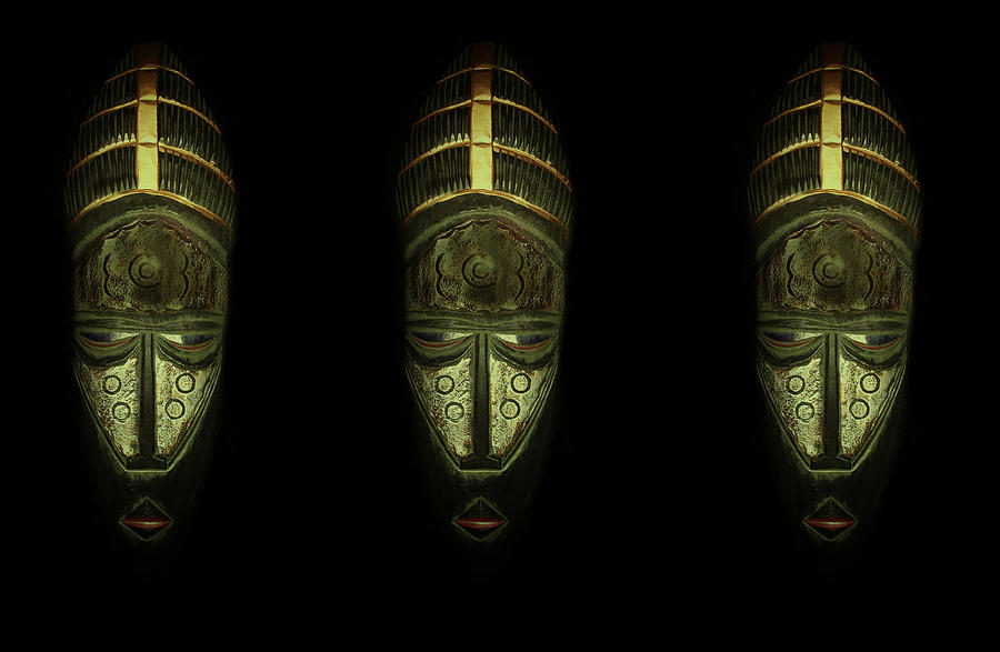 Tribal Masks Photograph by David Dehner