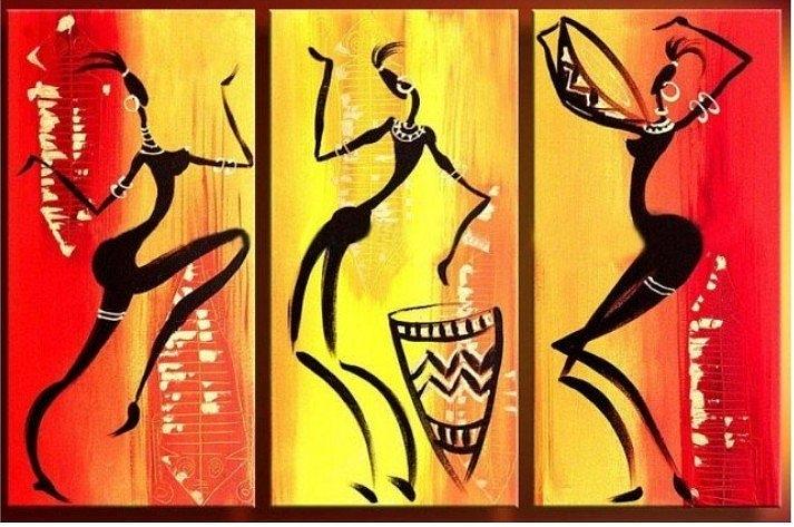 tribal figure painting