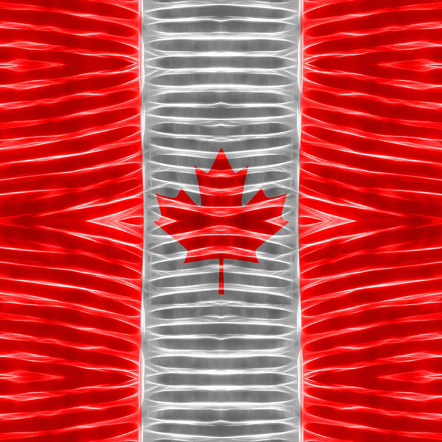 Triband Flags - Canada Digital Art