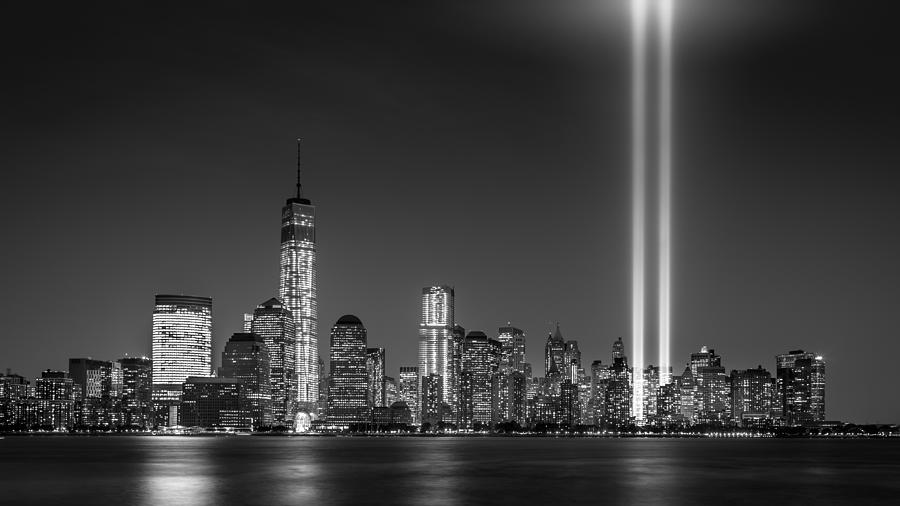 Jersey City Photograph - Tribute in Light 2013 by Mihai Andritoiu