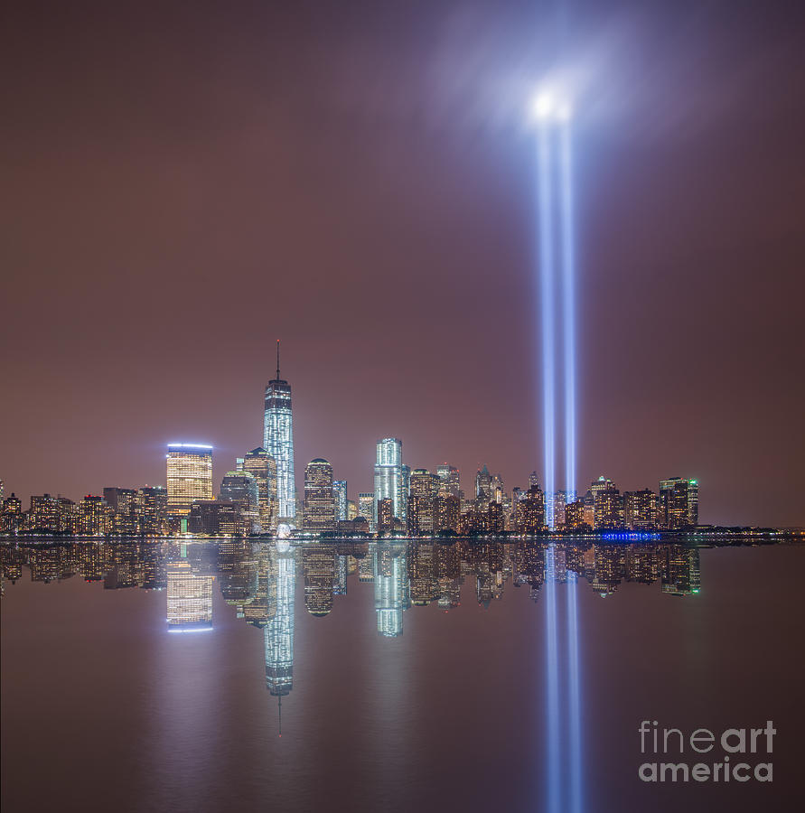 Tribute in Light Photograph by Michael Ver Sprill