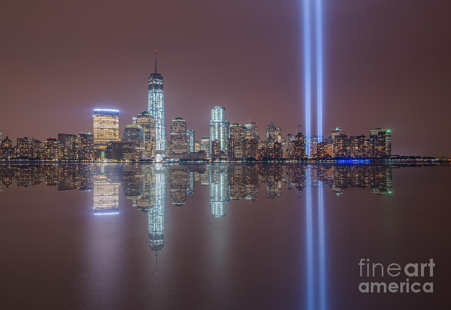 Tribute in Light Reflections Photograph by Michael Ver Sprill
