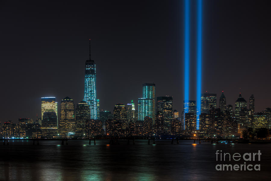 Tribute in Light XVII Photograph by Clarence Holmes