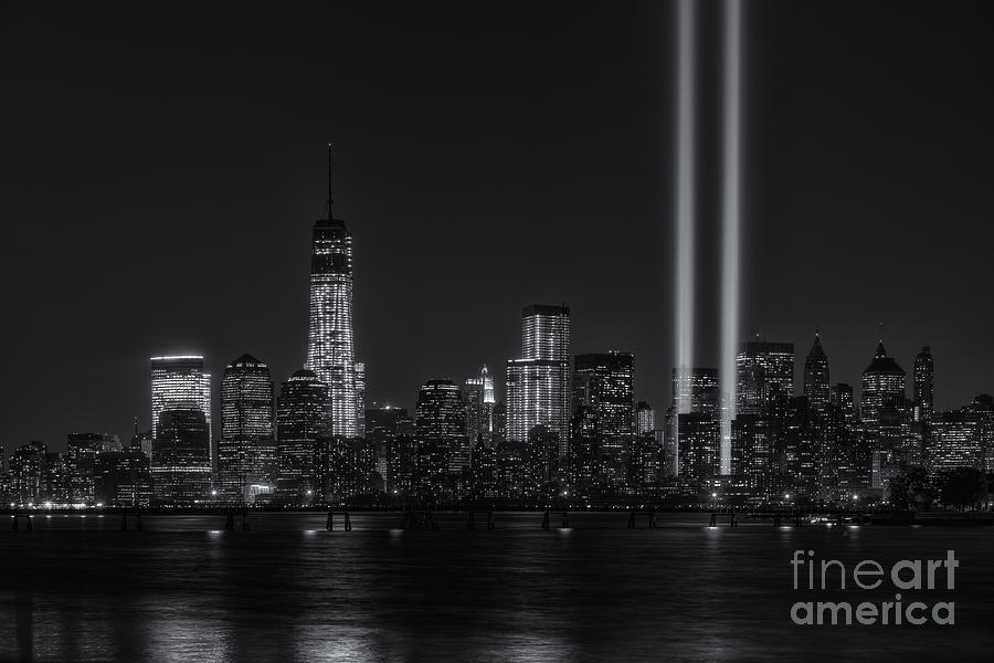Tribute in Light XVIII Photograph by Clarence Holmes