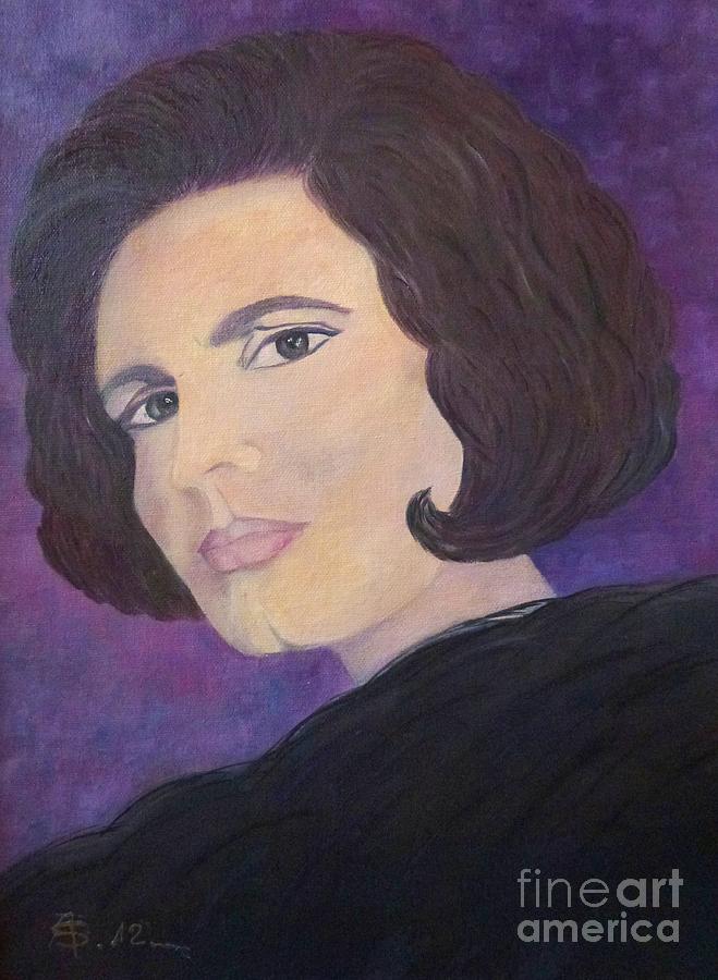 Tribute to Amalia Rodrigues the Queen of Fado Painting by Amalia Suruceanu