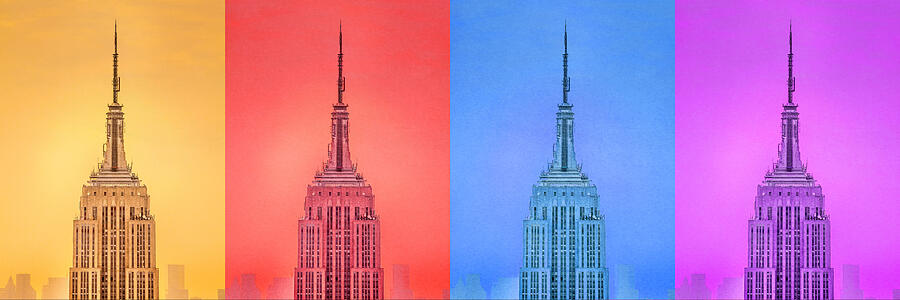 Empire State Building Photograph - Tribute To Andy Warhol 2 by Az Jackson