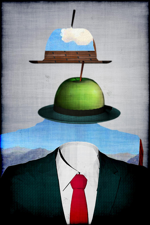 Tribute to Rene Magritte Digital Art by Andrei SKY
