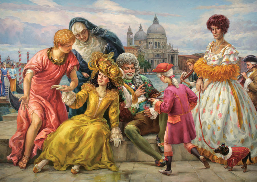 Tribute to Veronese Painting by Serguei Zlenko