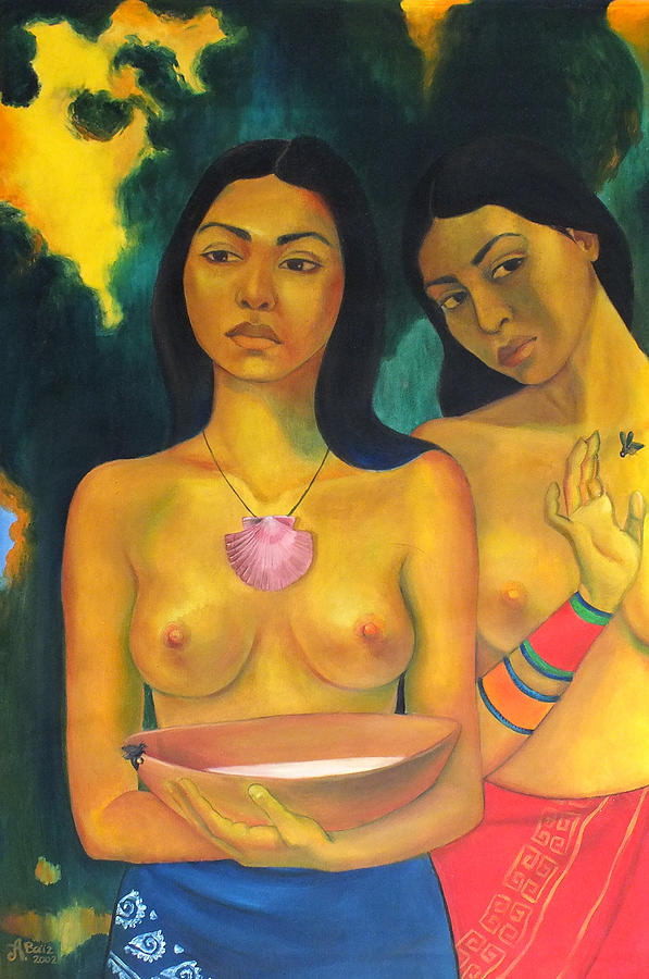 Tributo a Gauguin Painting by Alejandra Baiz