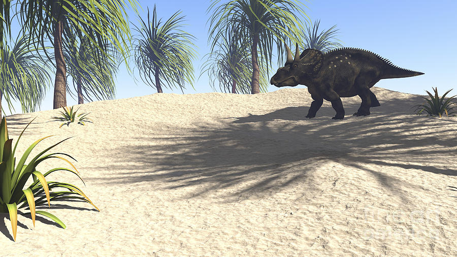 triceratops walking