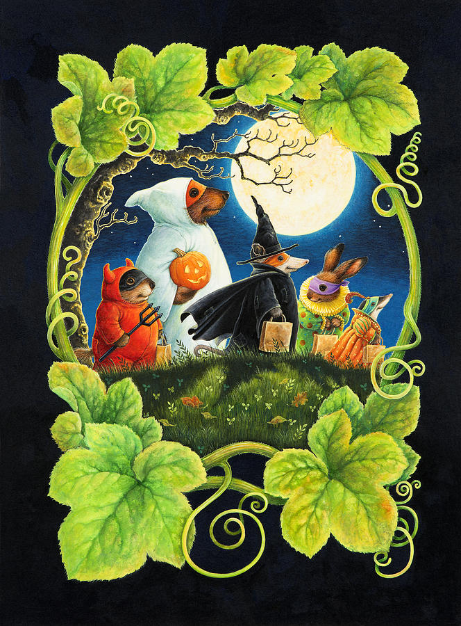 Trick or Treat Painting by Lynn Bywaters