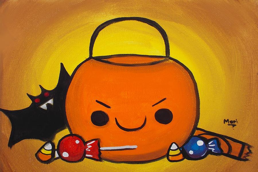 Trick or Treat Painting by Marisela Mungia