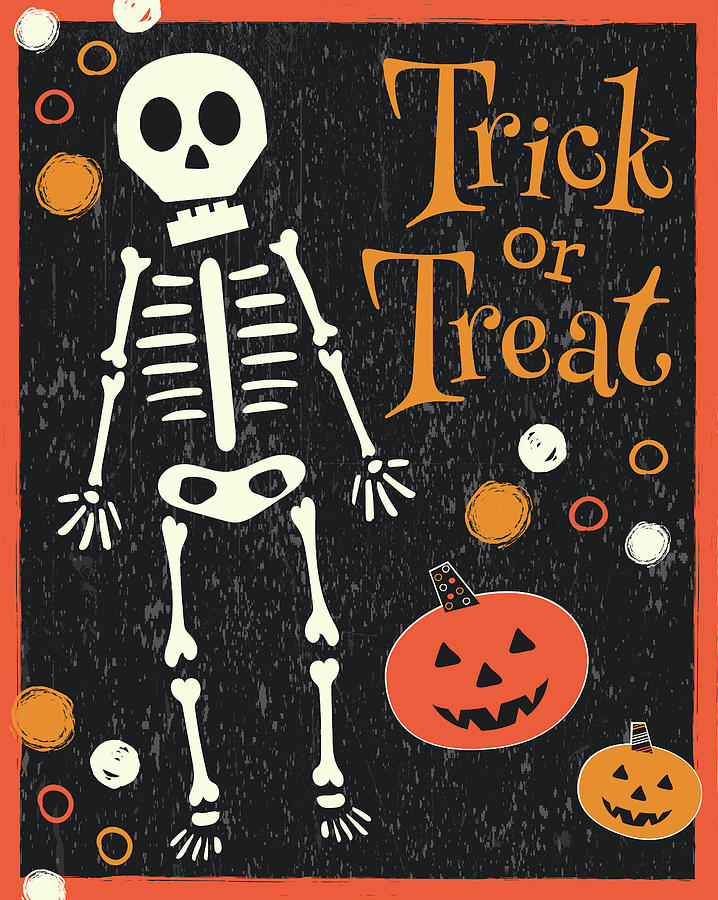 Trick Or Treat Painting by Nd Art & Design - Fine Art America