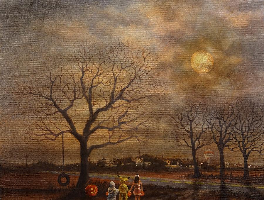Trick-or-treat Painting by Tom Shropshire
