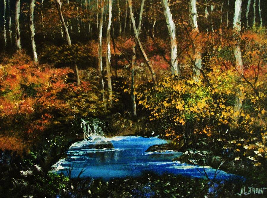 Autumn in the Deep Forest Painting by Al Brown
