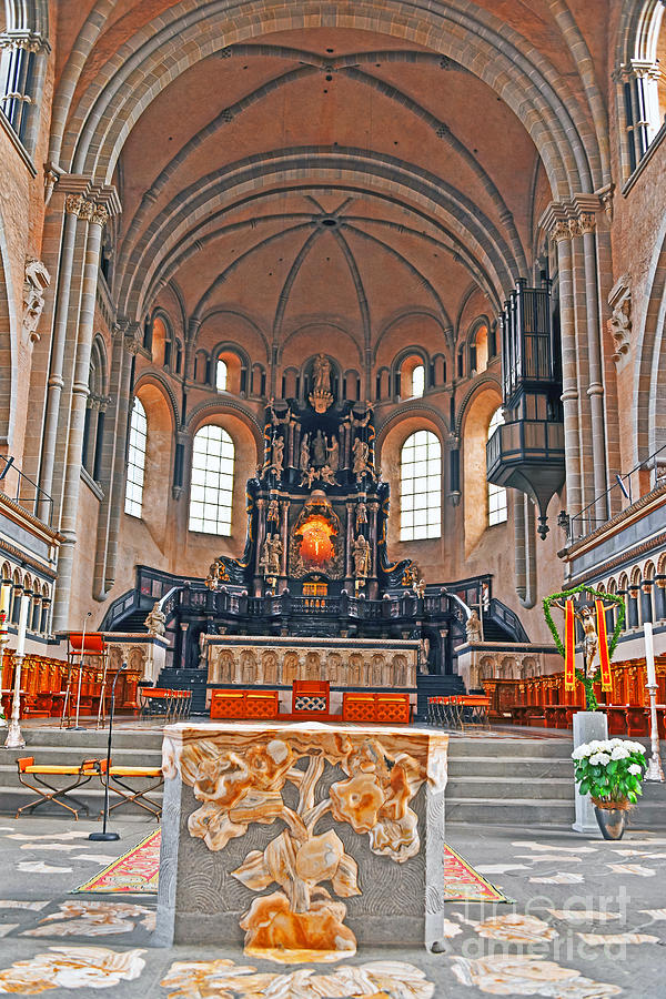 Trier Cathedral Altar Photograph by Elvis Vaughn
