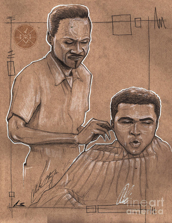 Barber Drawing - Trim the Lion by Shop Aethetiks