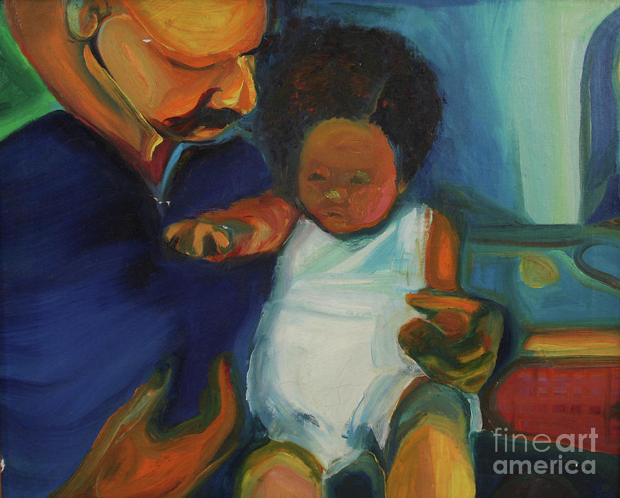 Trina Baby Painting by Daun Soden-Greene