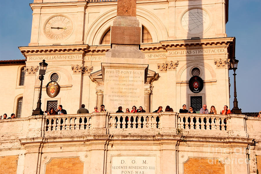 Watch Still Life Photograph - Trinita dei Monti in Rome by George Atsametakis