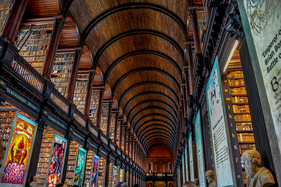 Trinity College Library - The Long Room Photograph by Marilyn Burton
