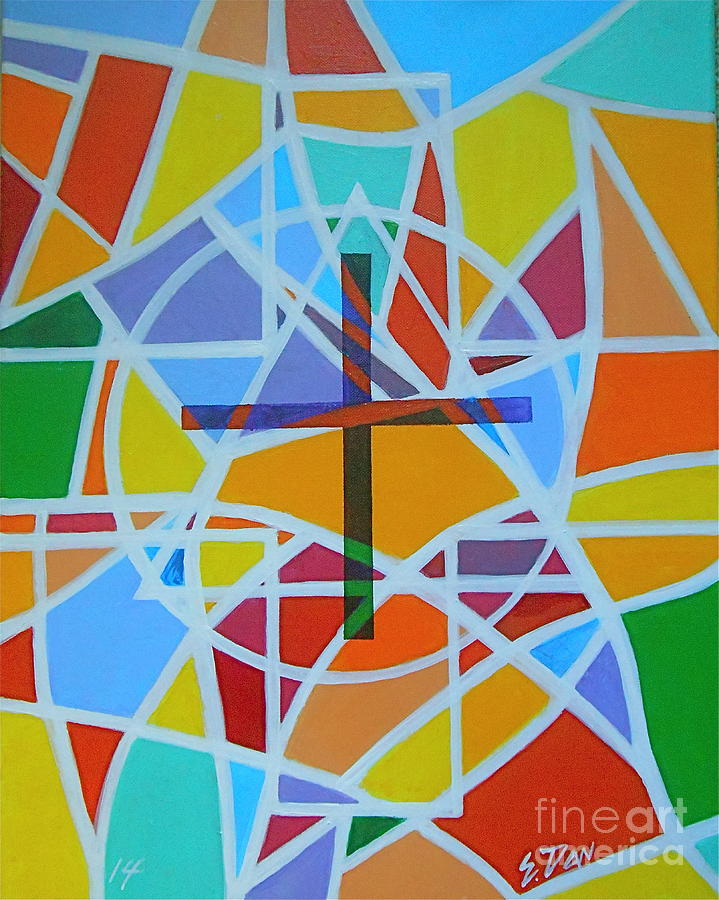 Abstract Painting - Trinity by E Dan Barker