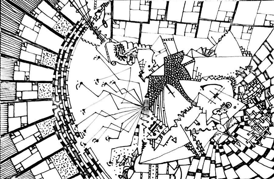 Trip Drawing by Daniel Rustad