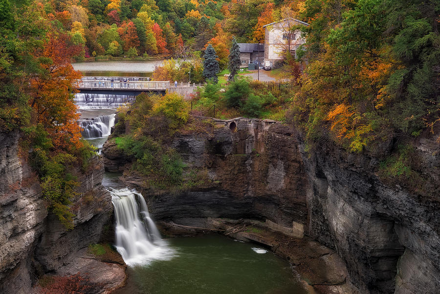 Triphammer Falls Photograph by Mark Papke