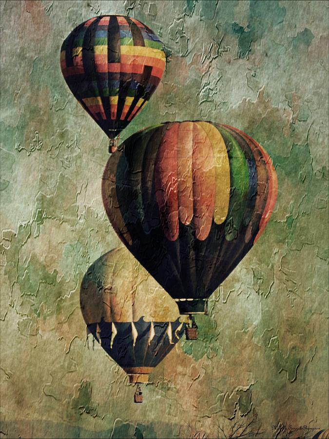 Up Movie Photograph - Triple Classic Balloons by Michelle Frizzell-Thompson