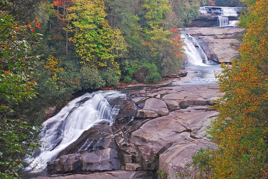 Triple Falls  Dupont Forest North Carolina Photograph by Willie Harper