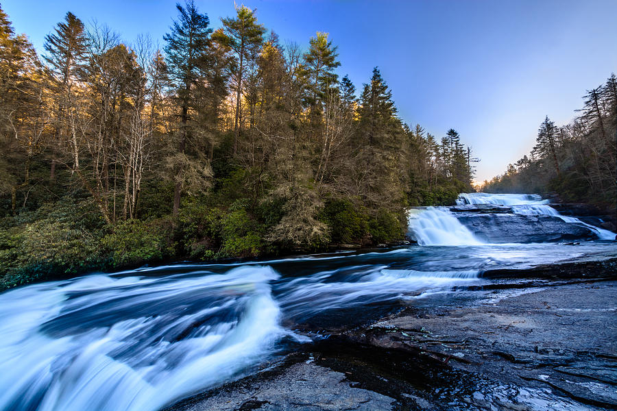 Waterfall Photograph - Triple Falls by Randy Scherkenbach
