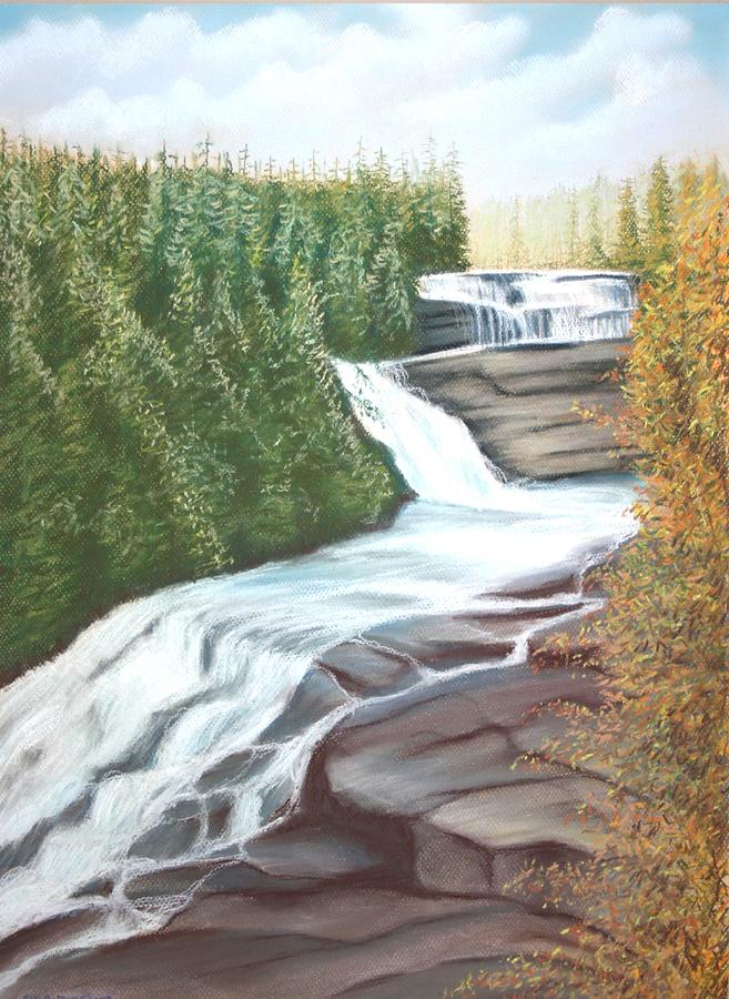 Triple Falls Pastel by Stacy C Bottoms