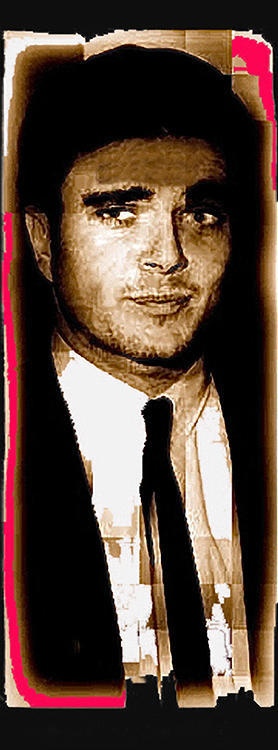 Triple murderer Charles Schmid not in makeup Tucson Arizona collage circa 1966-2013  Photograph by David Lee Guss