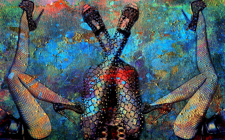 Fishnet Digital Art - Triple Threat by Greg Sharpe