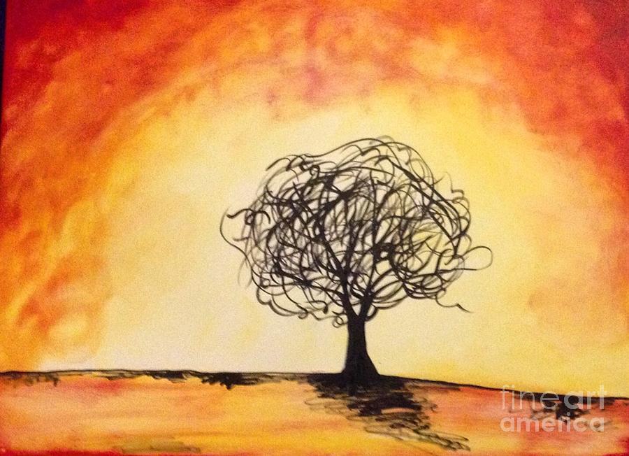 Tripping Tree Painting by Sarah Brenner - Fine Art America