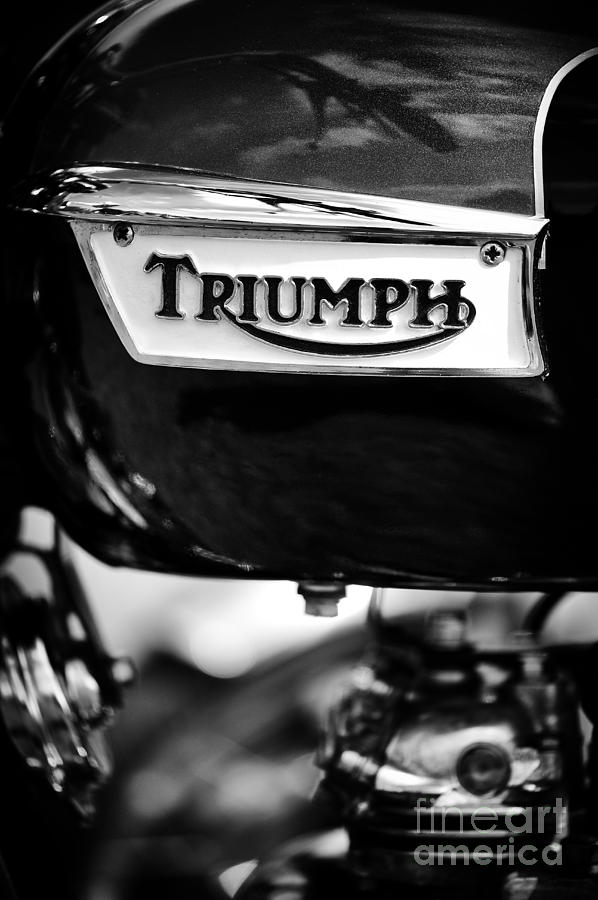 Triumph Bonneville Monochrome Photograph by Tim Gainey