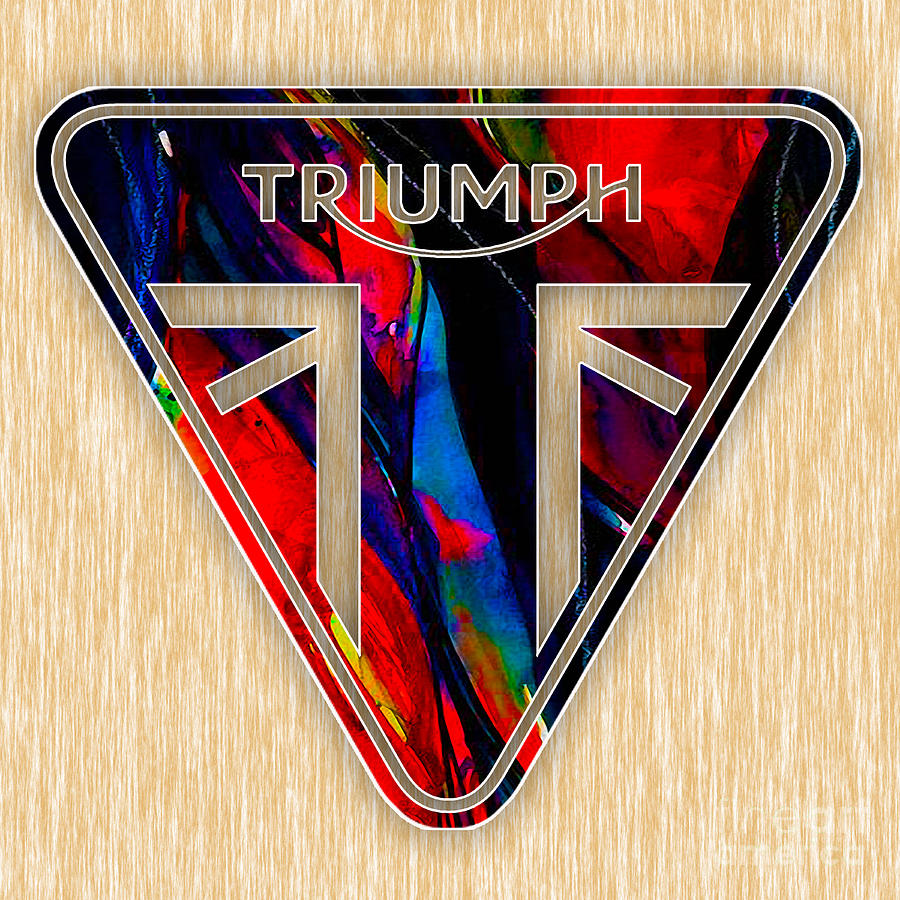 Triumph Cycles Mixed Media by Marvin Blaine