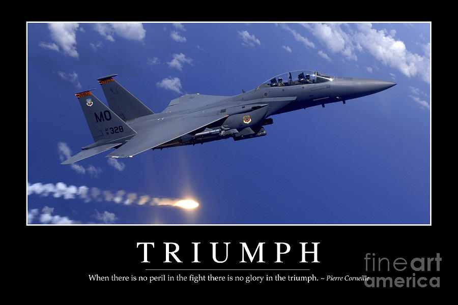 Triumph Inspirational Quote Photograph by Stocktrek Images