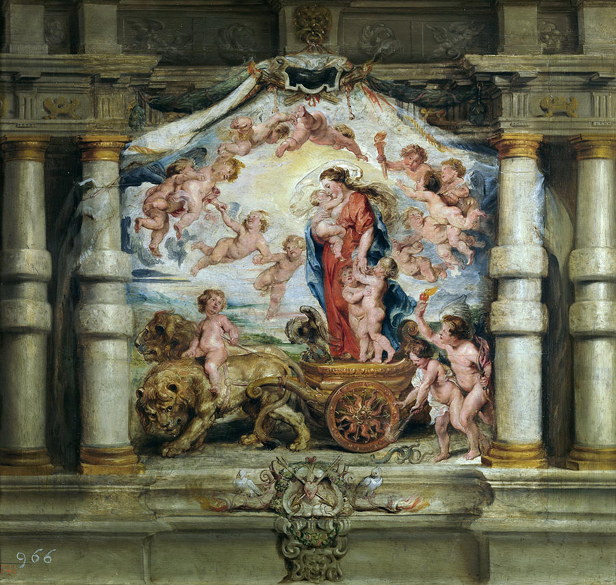 Triumph of Divine Love Painting by Peter Paul Rubens