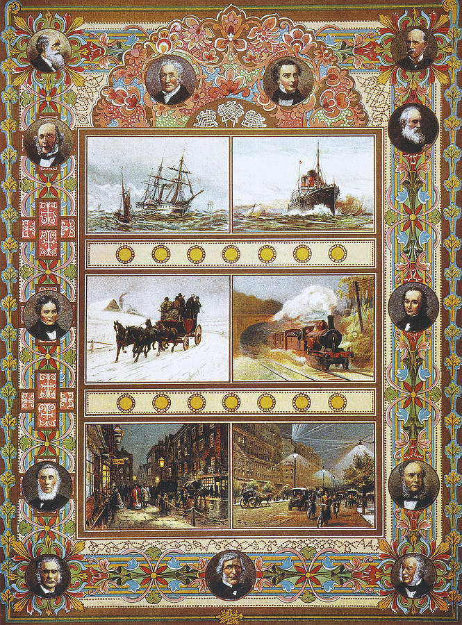 triumph Of Steam, 1897 Painting by Granger