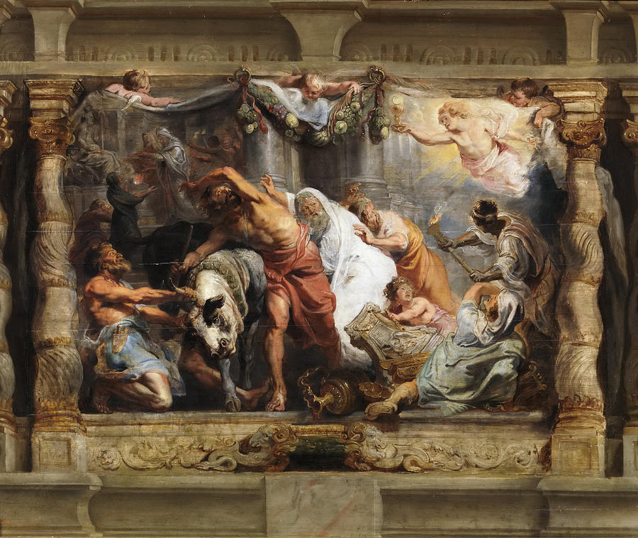 Triumph of the Eucharist over Idolatry Painting by Peter Paul Rubens